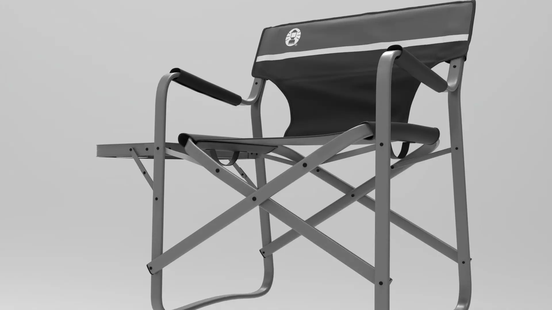 Directors Chair Low-poly 3D model_9