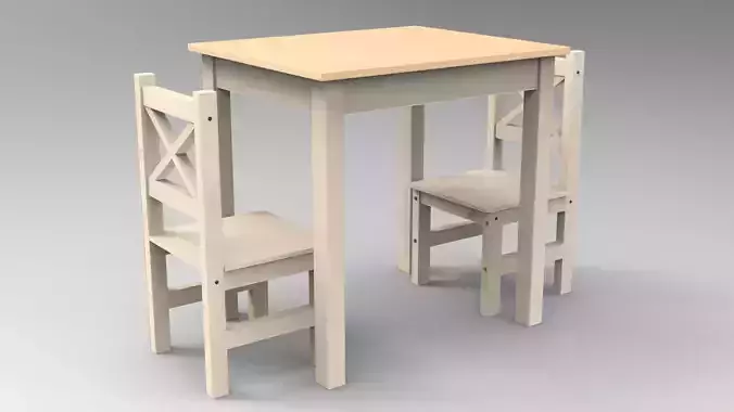 coffee table and chair