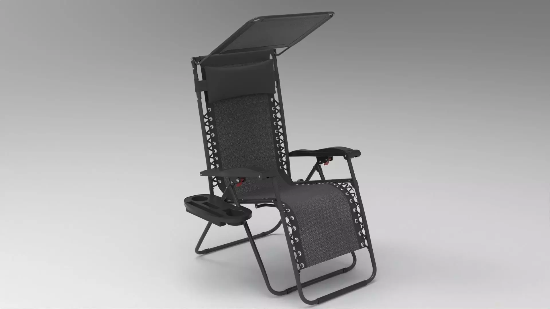 Camping Folding Chair004 Low-poly 3D model_2