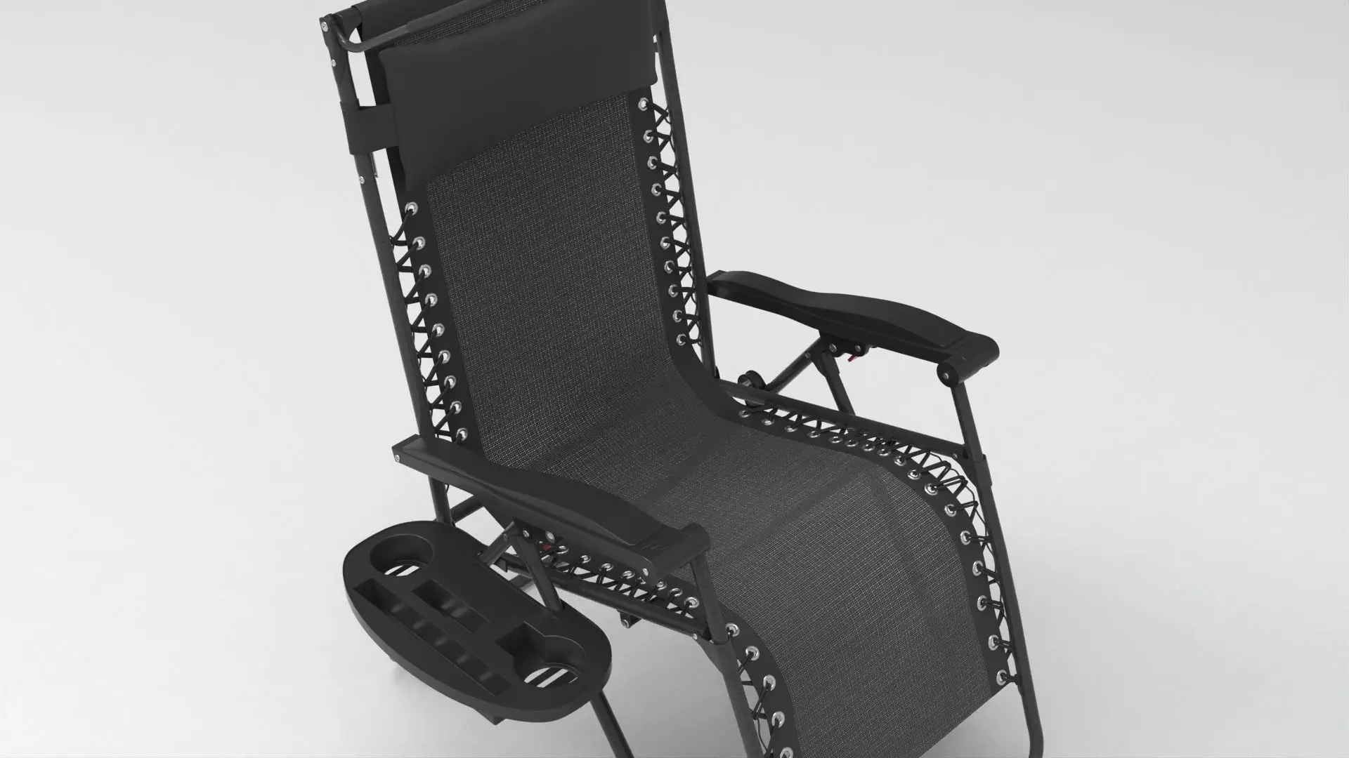 Camping Folding Chair004 Low-poly 3D model_3