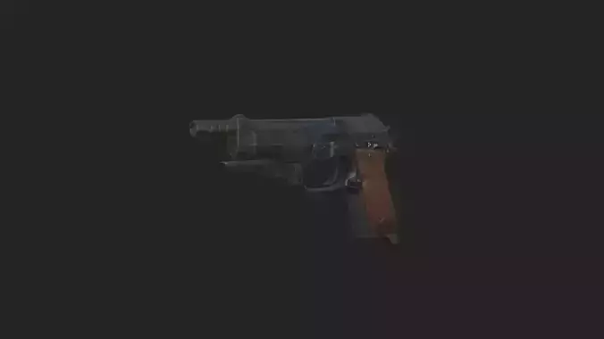Pistol 3D Model 014