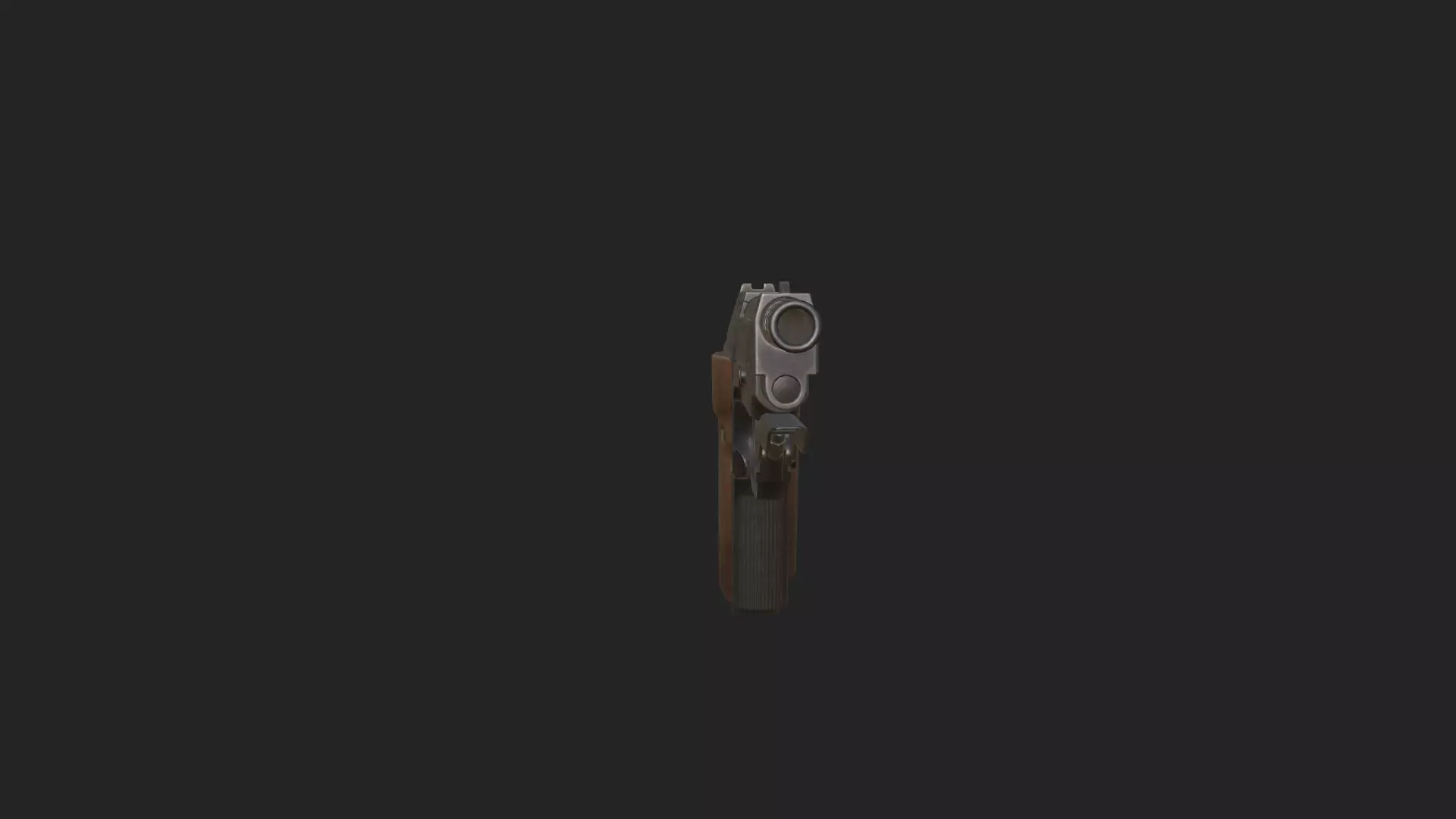 Pistol 3D Model 014 Low-poly 3D model_8