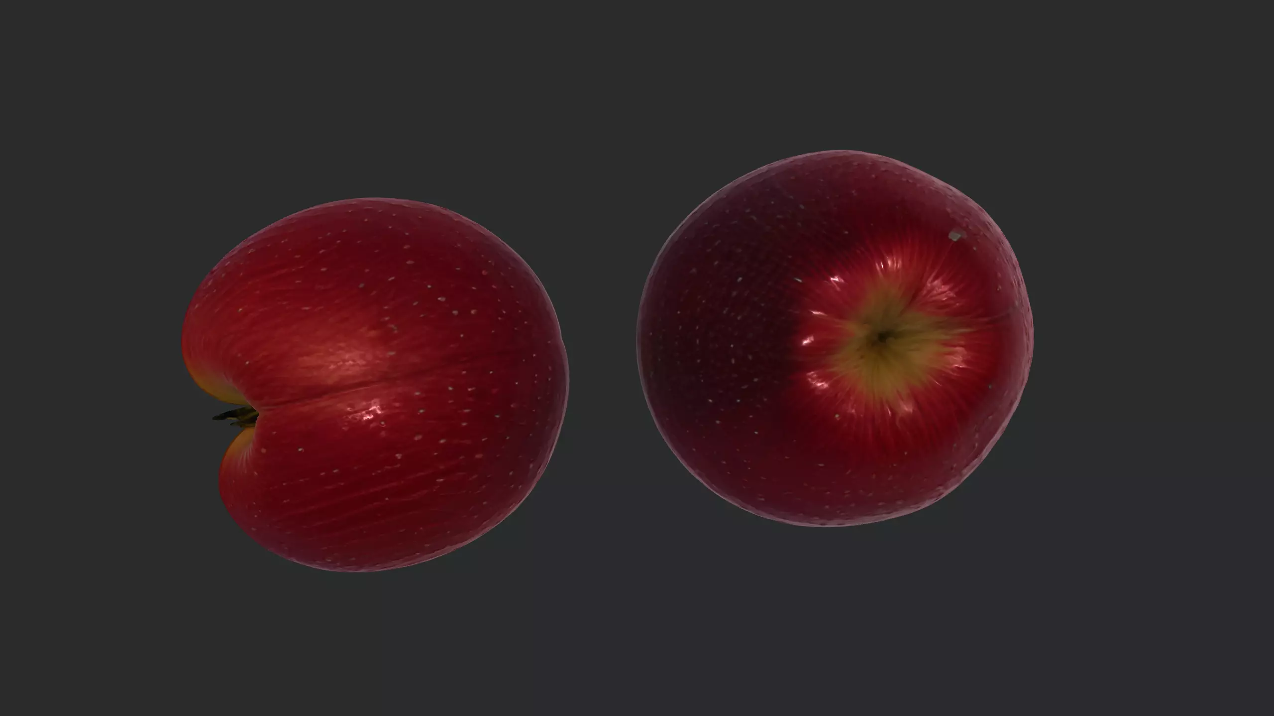 Apple 3D Model Low-poly 3D model_5