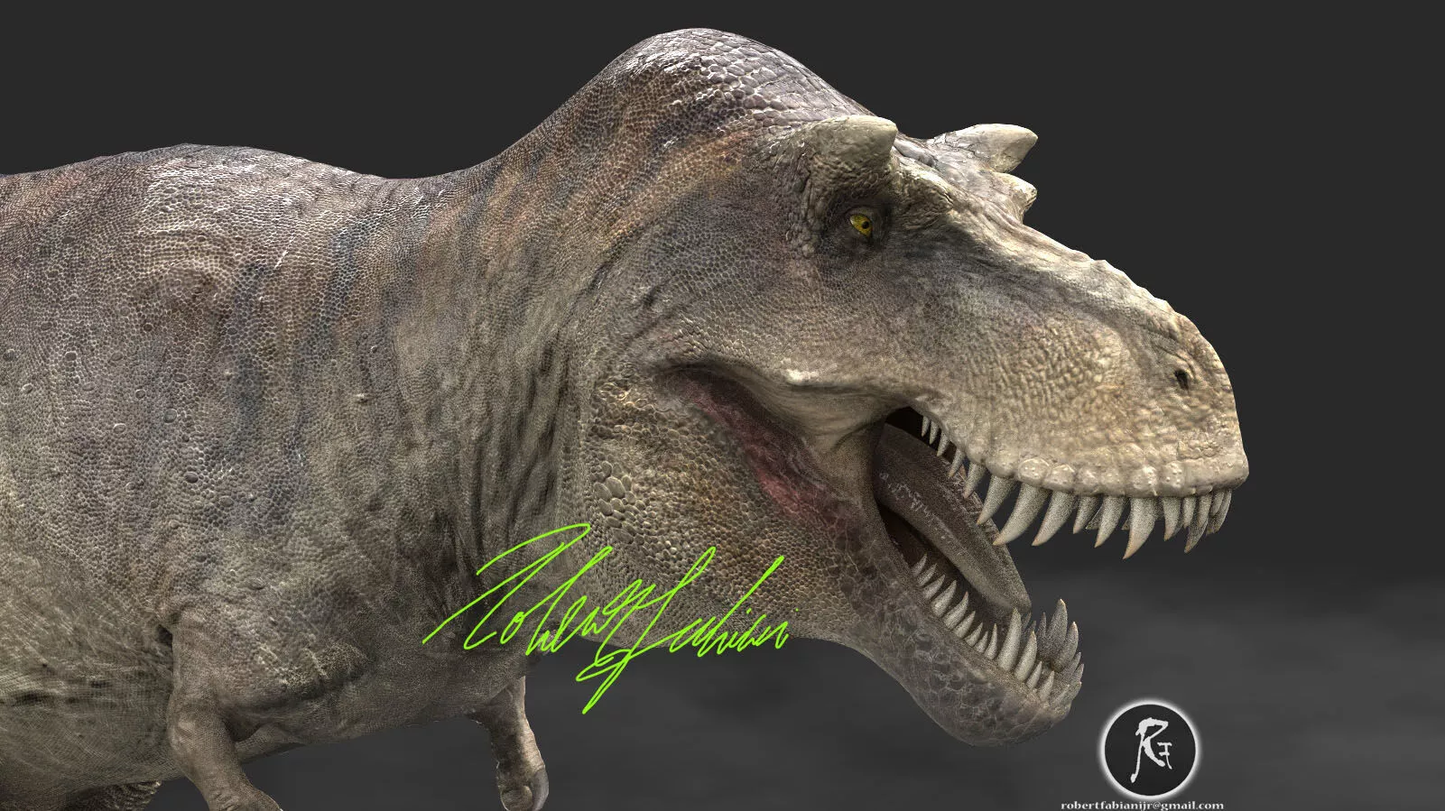 Tyrannosaurus rex Scotty Elder Low-poly 3D model