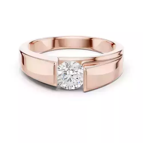 Solitaire Round Tension Set Engagement Ring 3DM STL Video