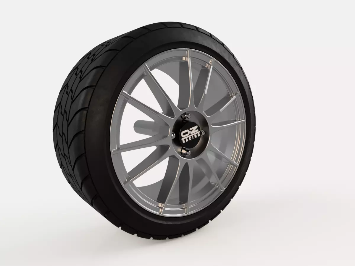 OZ Racing Ultraleggera Wheel Rim with Tire - Resin 3D Print 3D print model_0