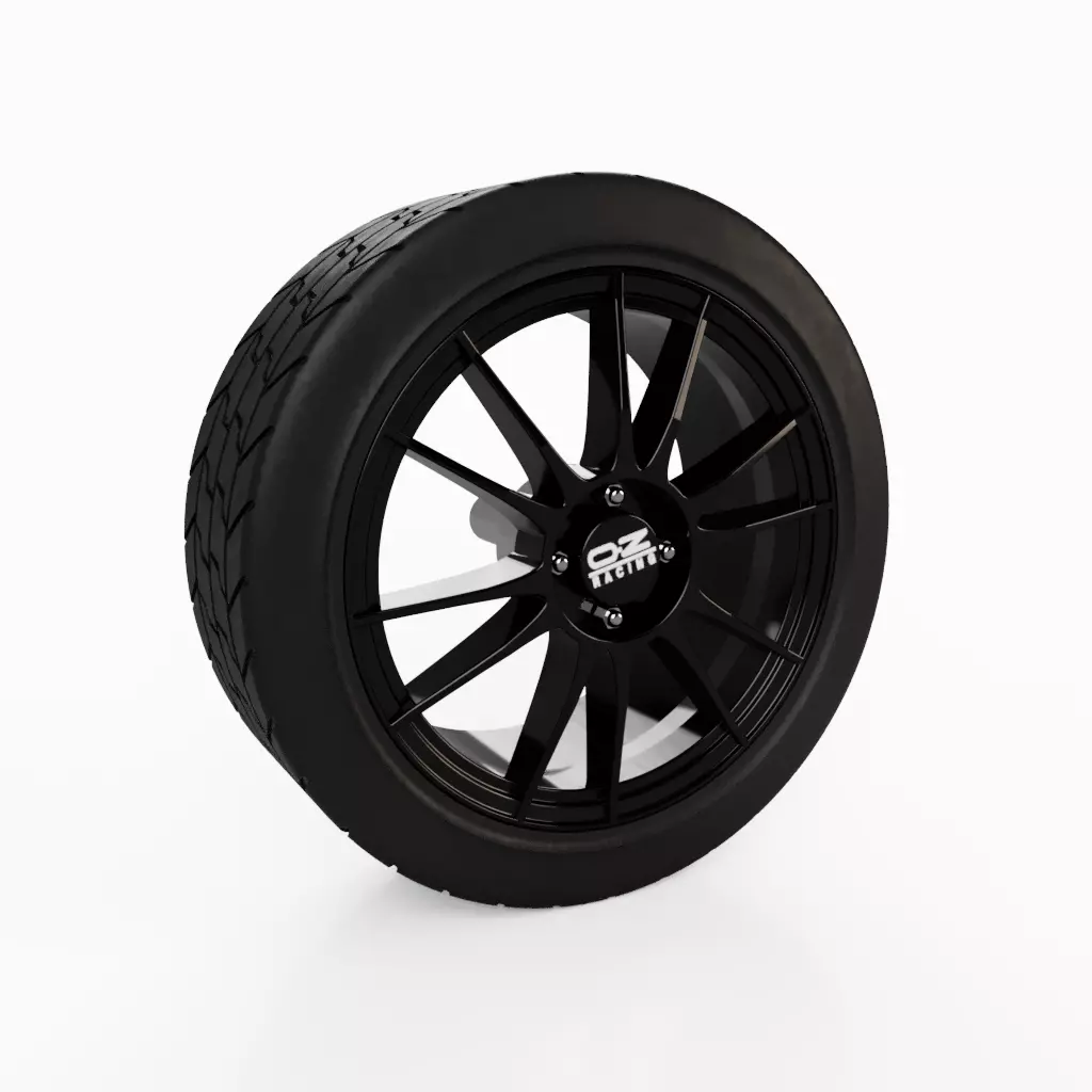 OZ Racing Ultraleggera Wheel Rim with Tire - Resin 3D Print 3D print model_5
