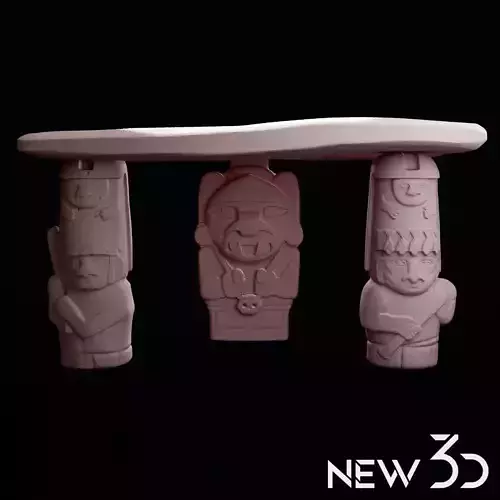 statues of San agustin 3D print model
