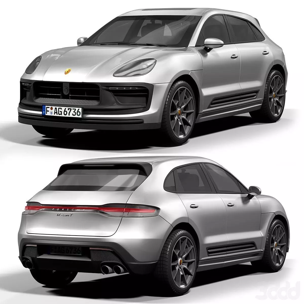 Porsche Macan Turbo 2015 3D model 3D model_3