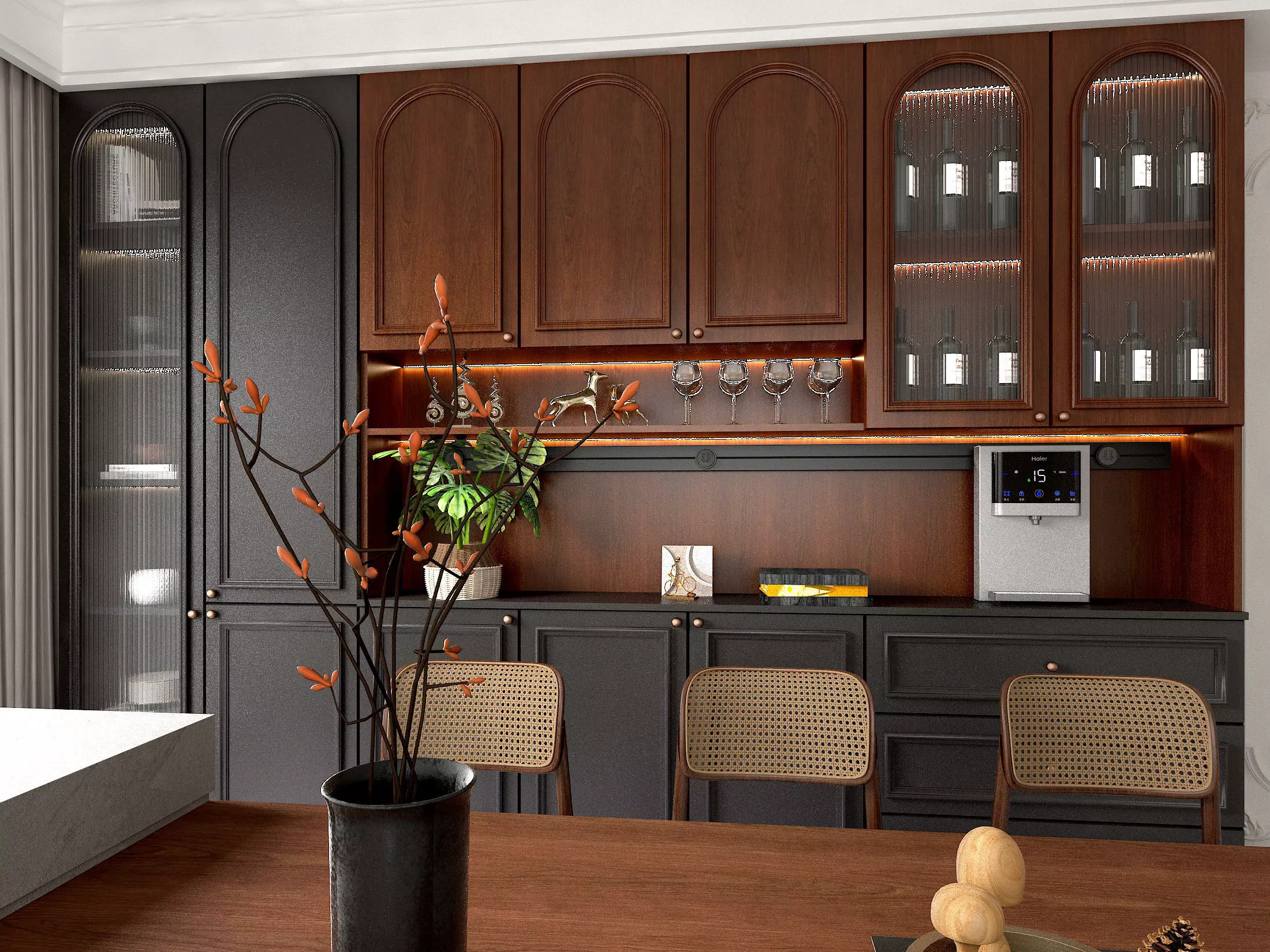 wine shelf 3D model_1