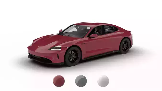 Porsche Taycan GTS 2025 3d model