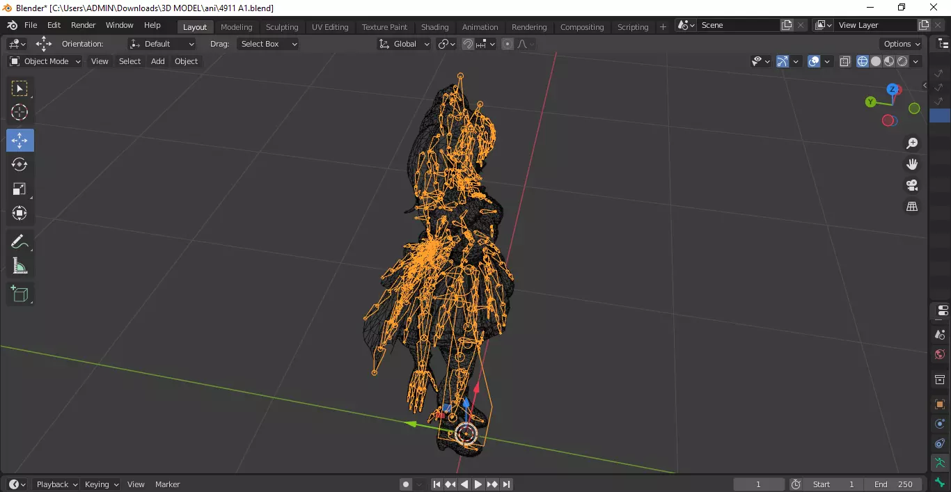 Ani Waifu Grok 3D model_4