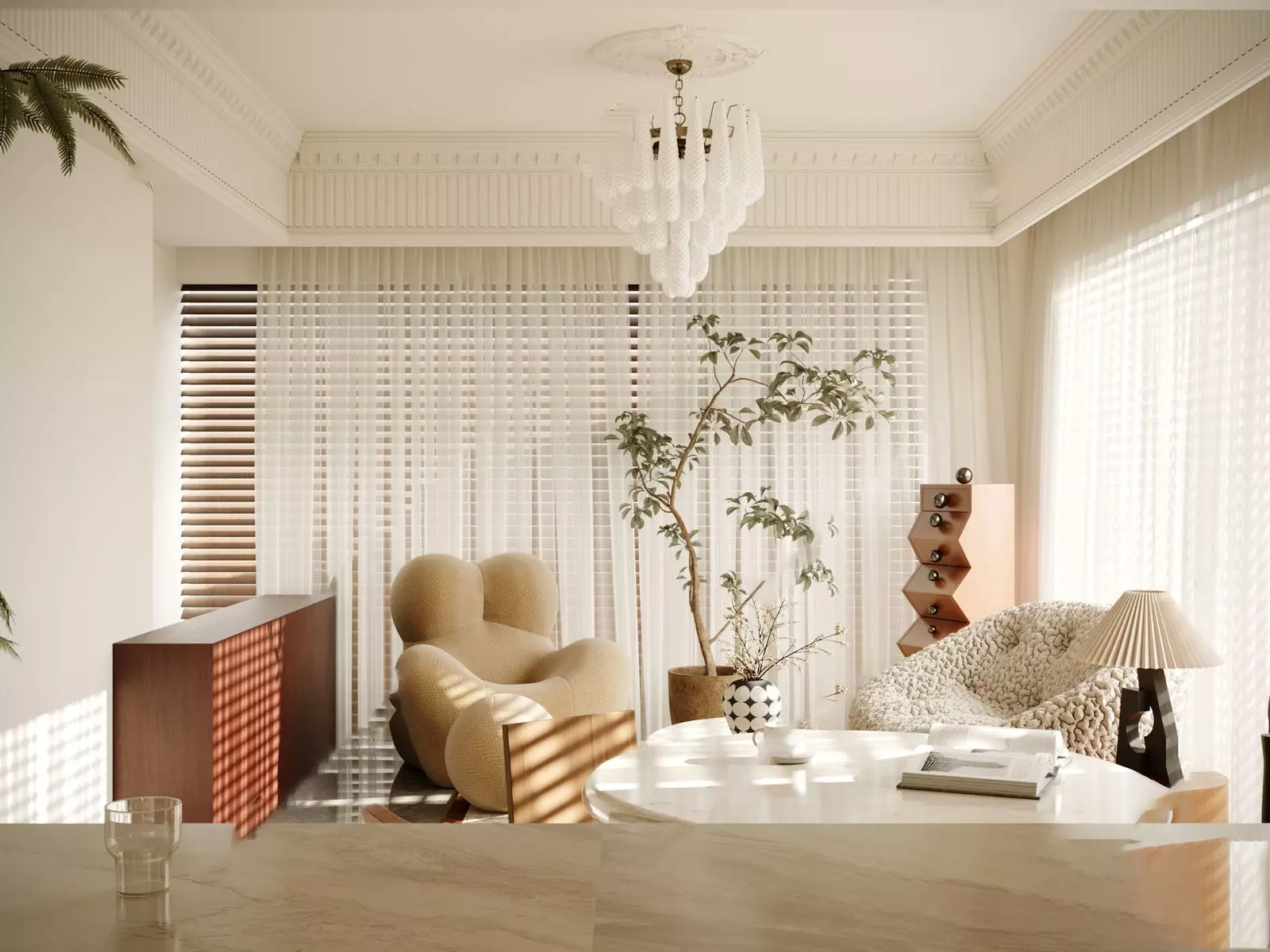 Parisian interior scene 3D model_1