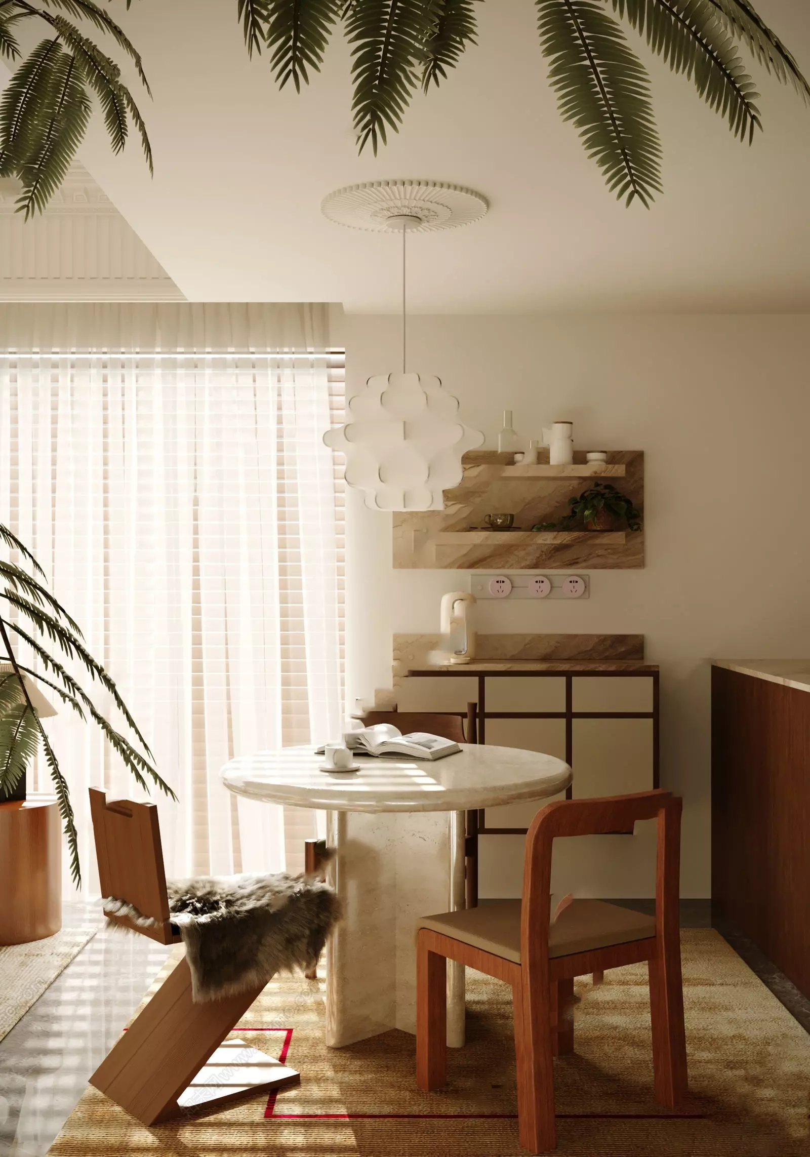 Parisian interior scene 3D model_2