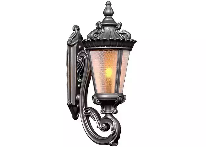 Outdoor forged classic wall lamp lantern sconce streetlight