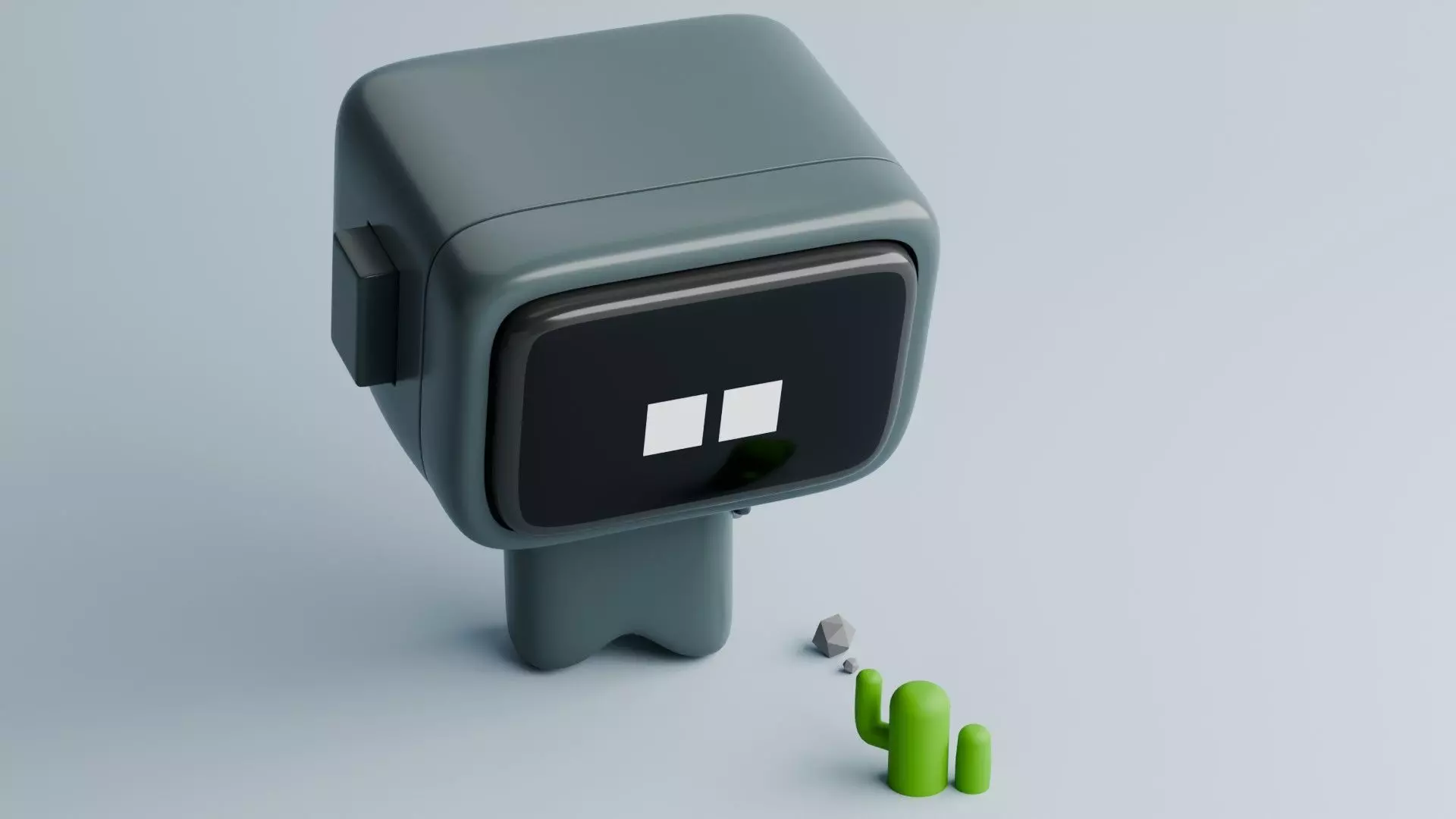 Cute Robot Character 3D Model Free 3D model_3