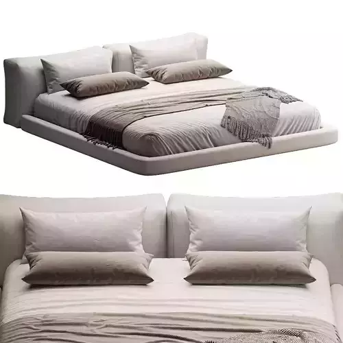 Living Divani Bed Softwall 3D model
