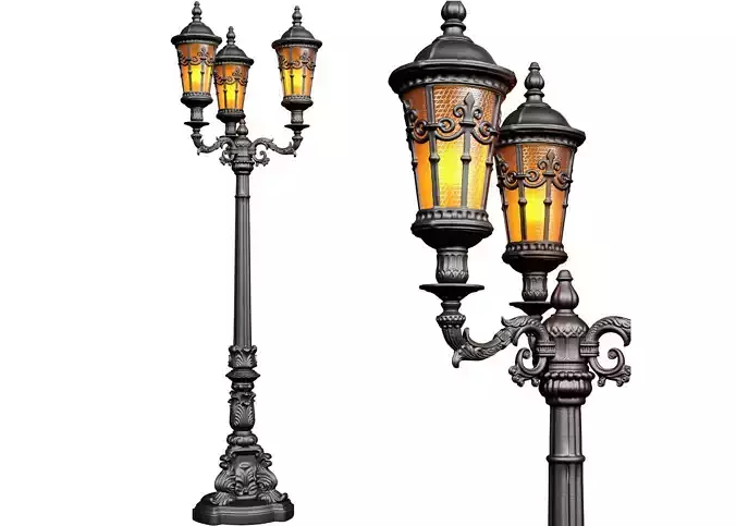 Outdoor classic street lamp light Lantern Lamppost streetlight
