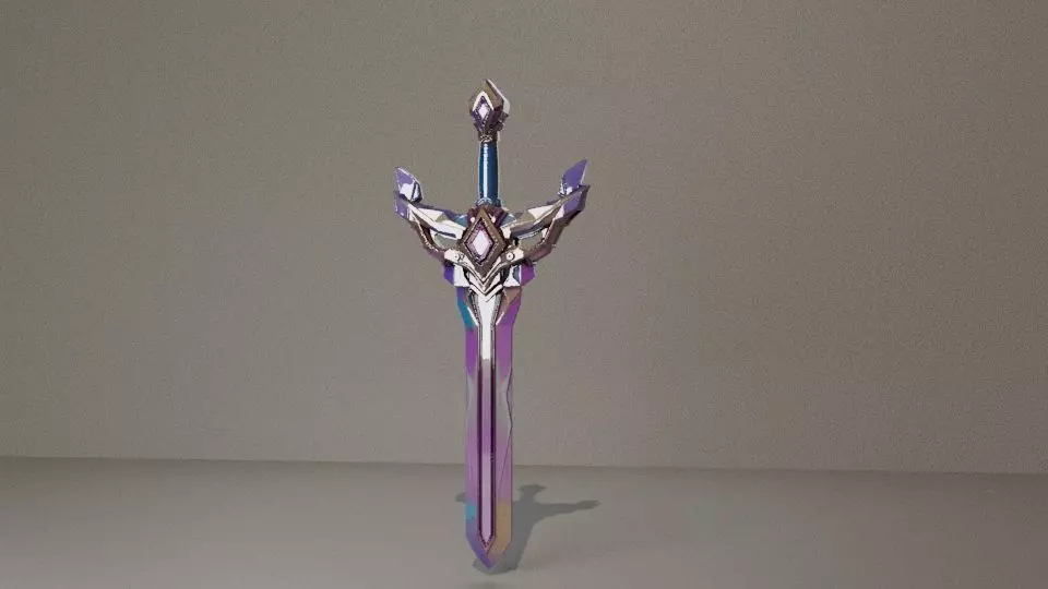  Powerful and Beautiful 3D Sword Model 3D model_0
