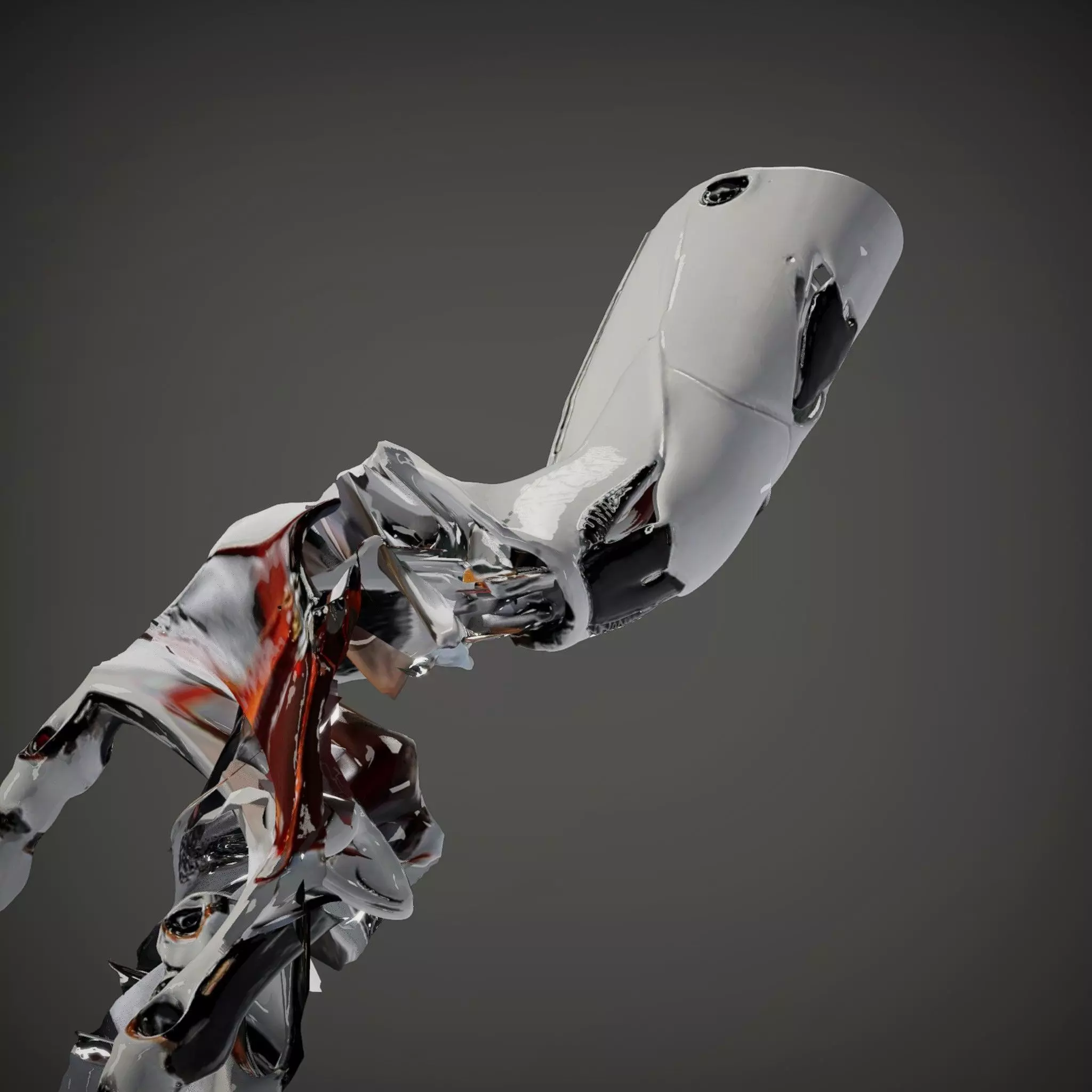 Futuristic Robotic Arm Model Pack Low-poly 3D model_33