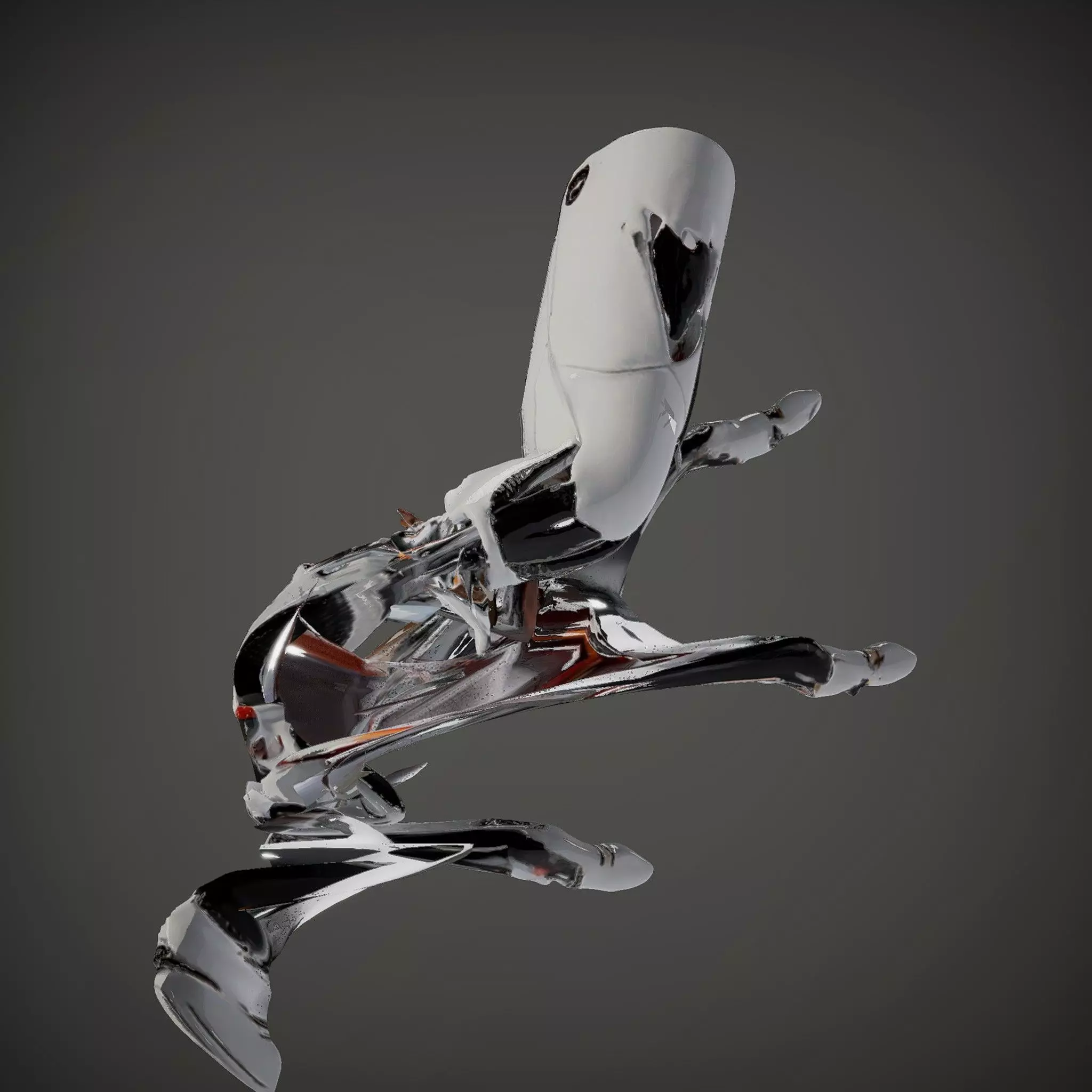 Futuristic Robotic Arm Model Pack Low-poly 3D model_34