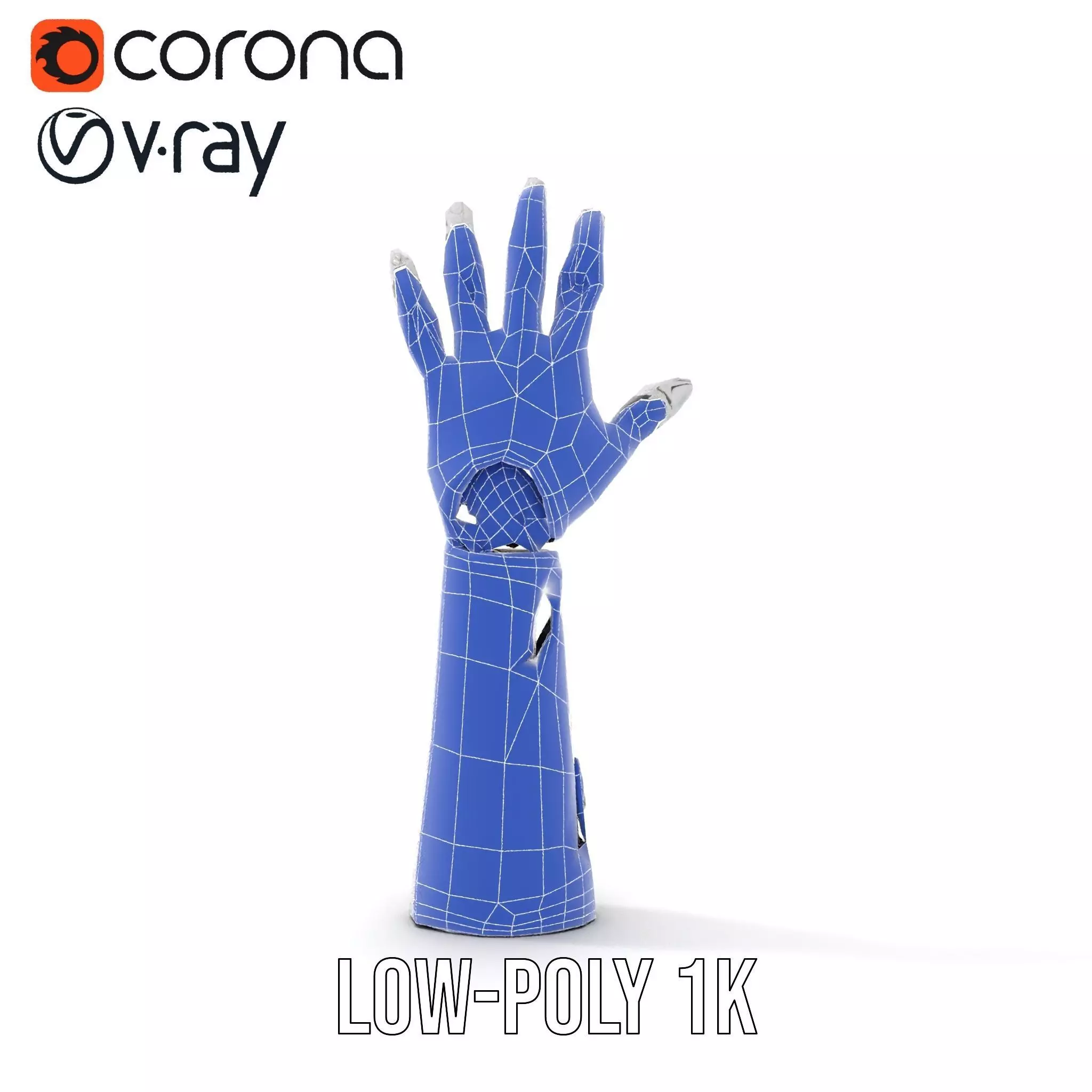 Futuristic Robotic Arm Model Pack Low-poly 3D model_24