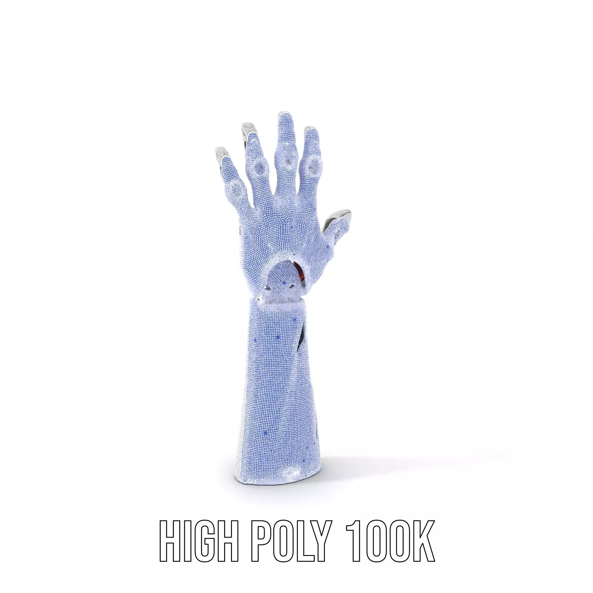 Futuristic Robotic Arm Model Pack Low-poly 3D model_4