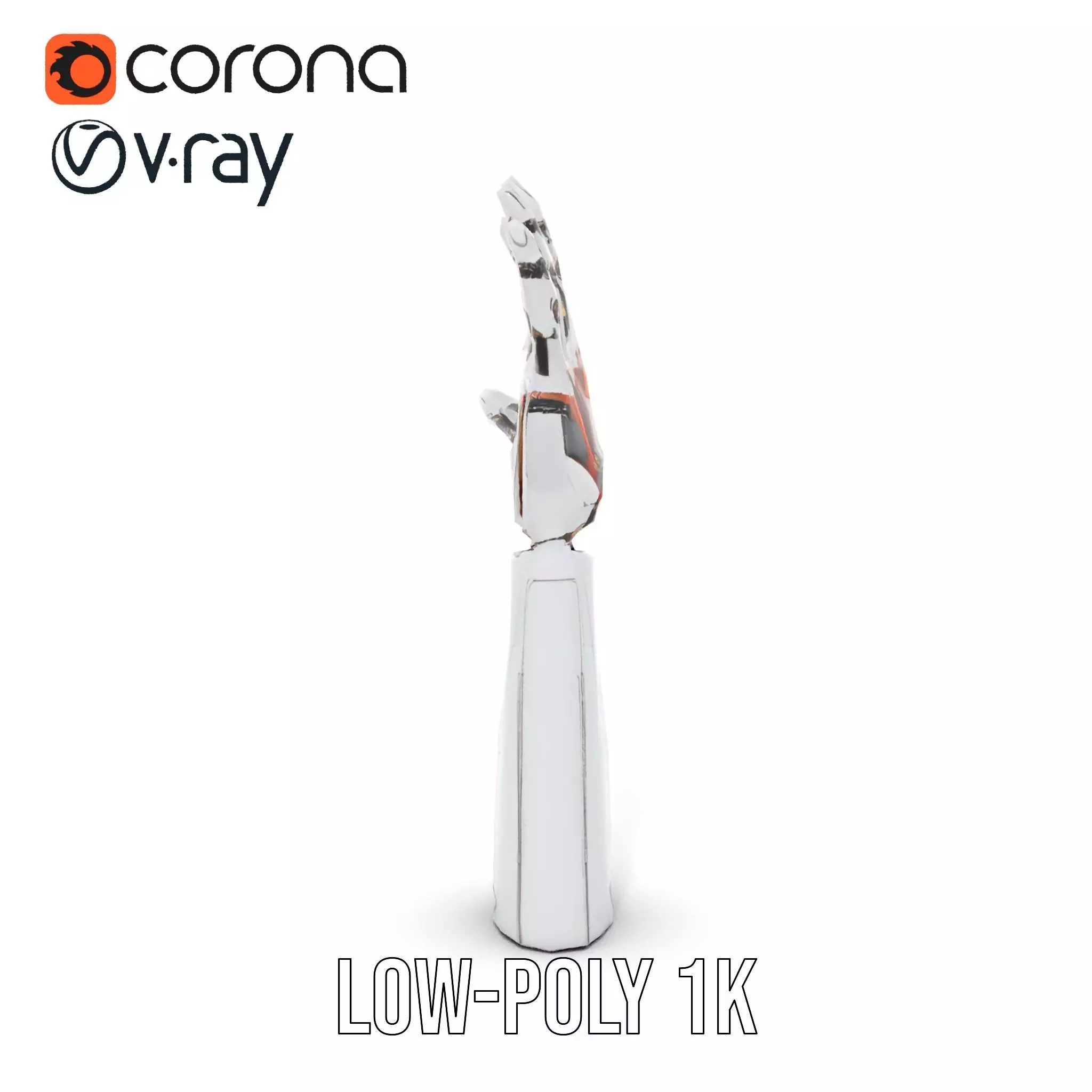 Futuristic Robotic Arm Model Pack Low-poly 3D model_7