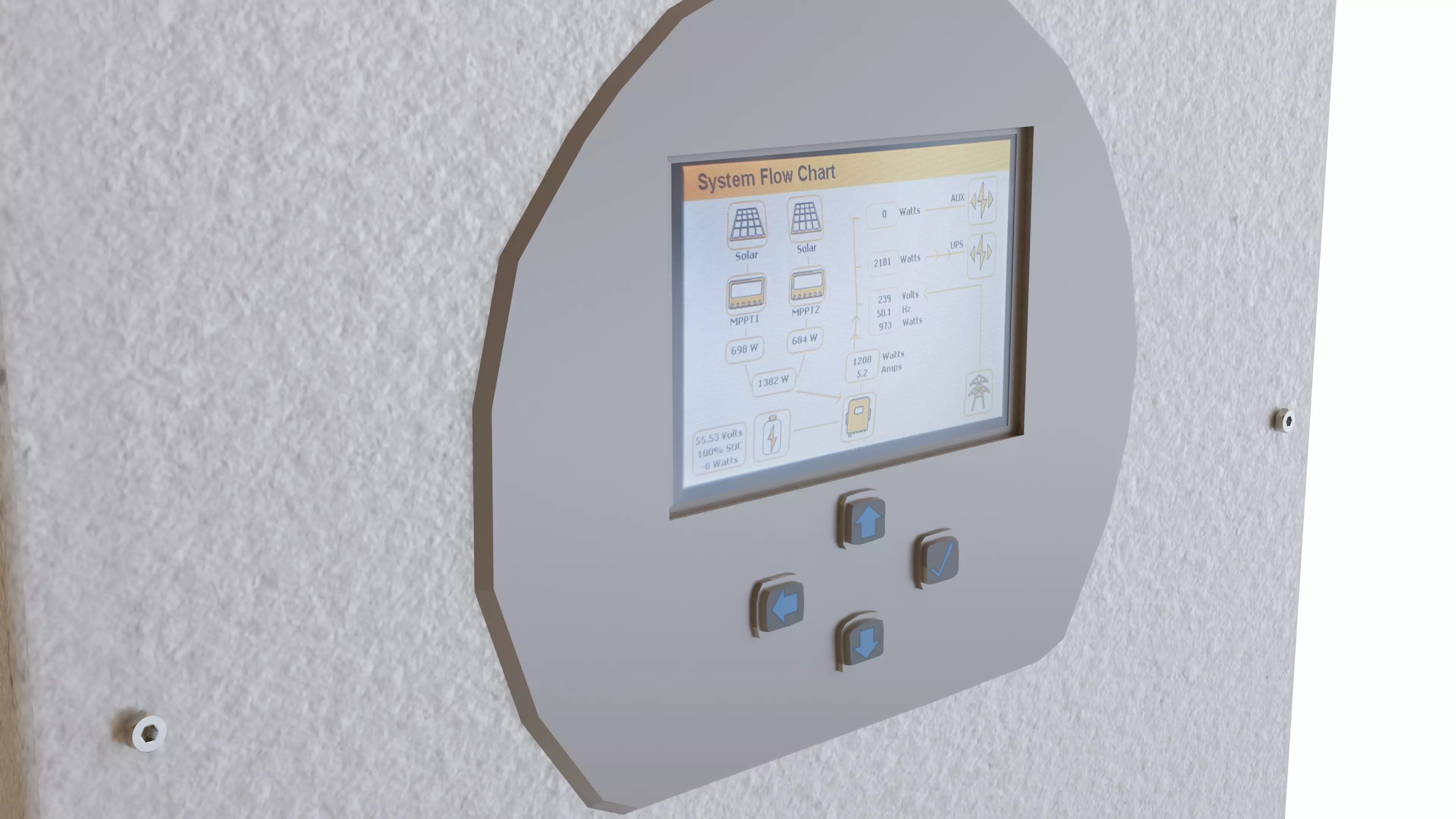 Sunsynk hybrid inverter 3D model_11