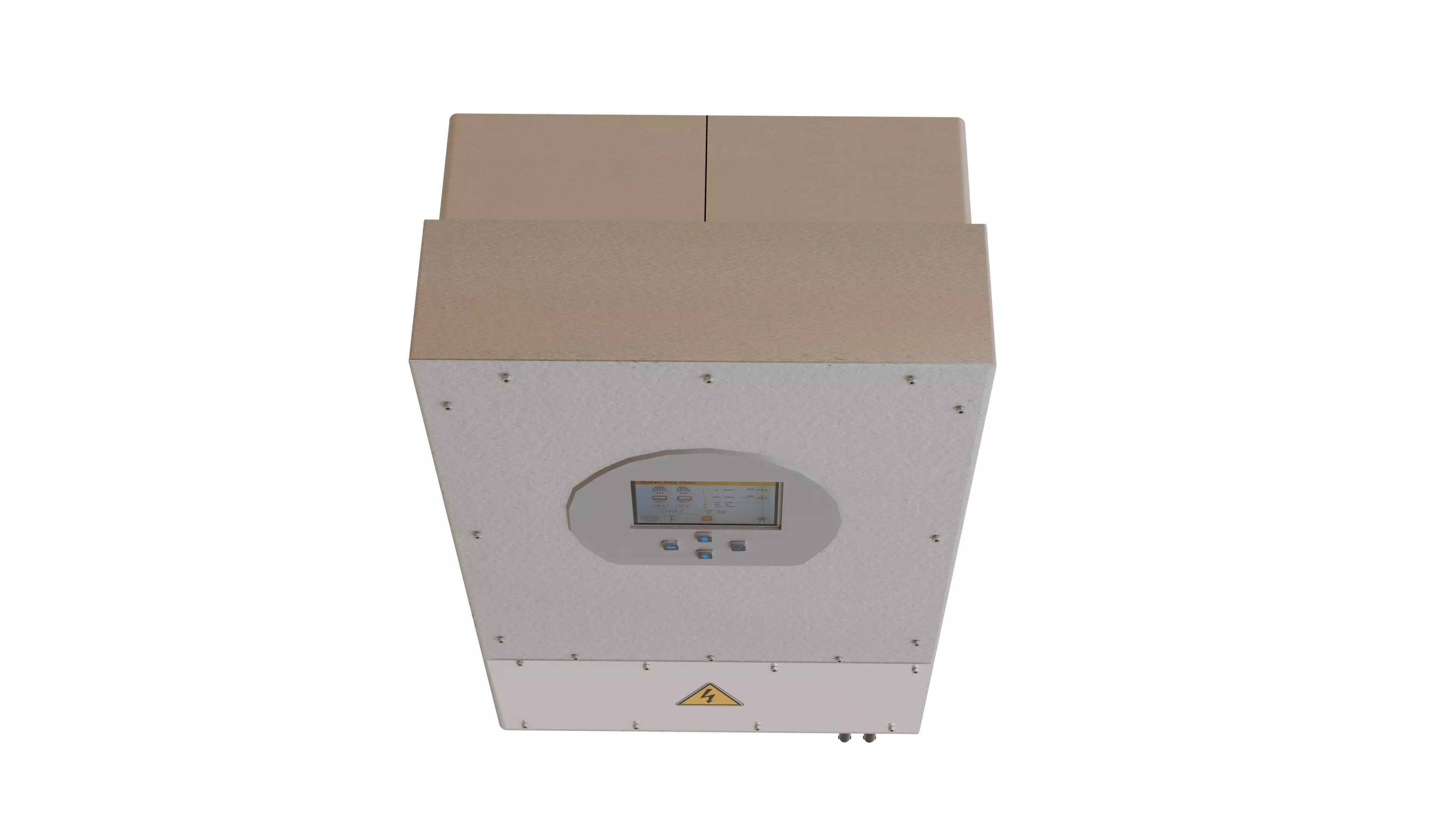 Sunsynk hybrid inverter 3D model_8