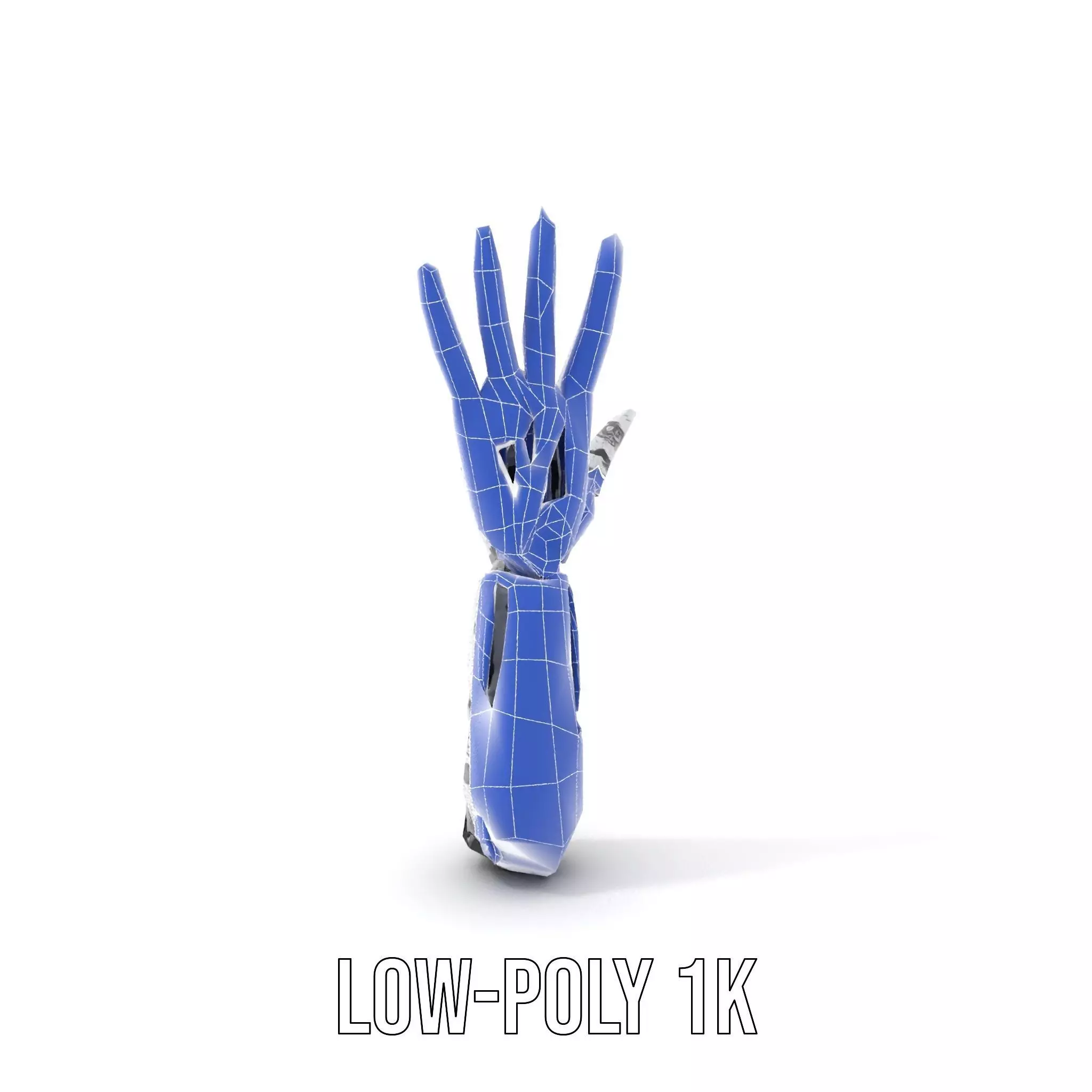 Futuristic Robotic Arm Model Pack Low-poly 3D model_12