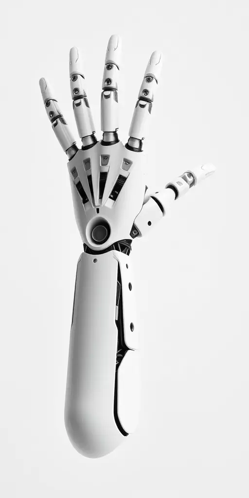 Futuristic Robotic Arm Model Pack Low-poly 3D model_2