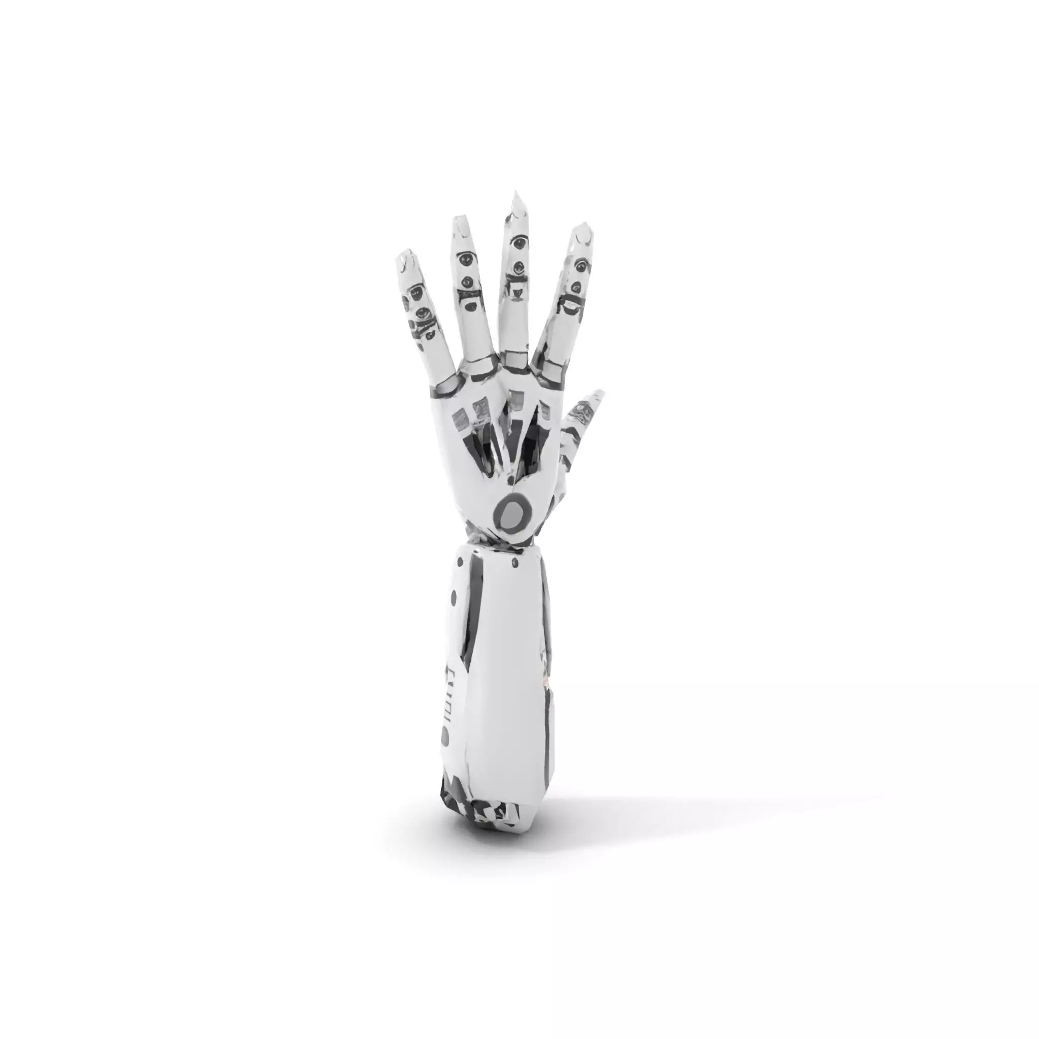 Futuristic Robotic Arm Model Pack Low-poly 3D model_10