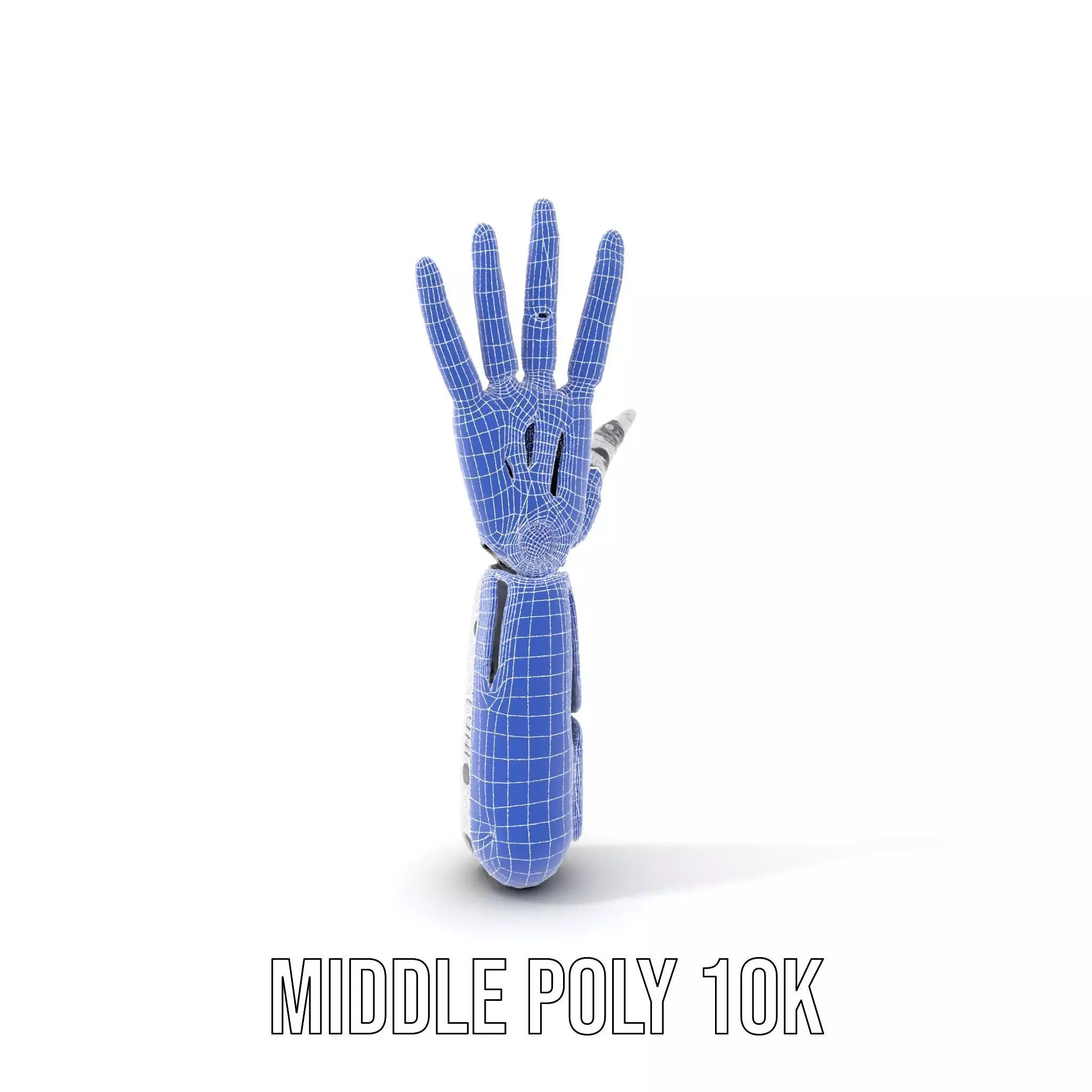 Futuristic Robotic Arm Model Pack Low-poly 3D model_14