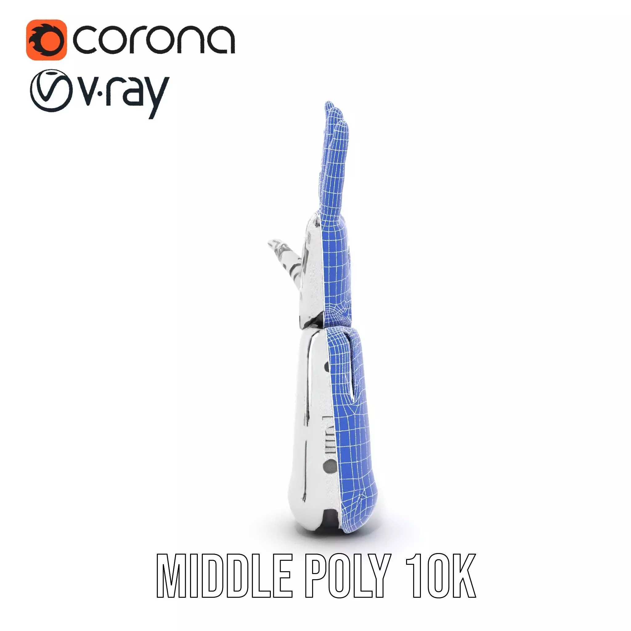 Futuristic Robotic Arm Model Pack Low-poly 3D model_23