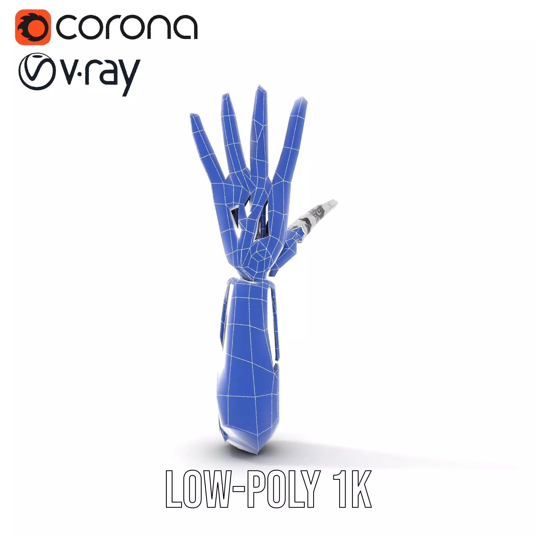 Futuristic Robotic Arm Model Pack Low-poly 3D model_21