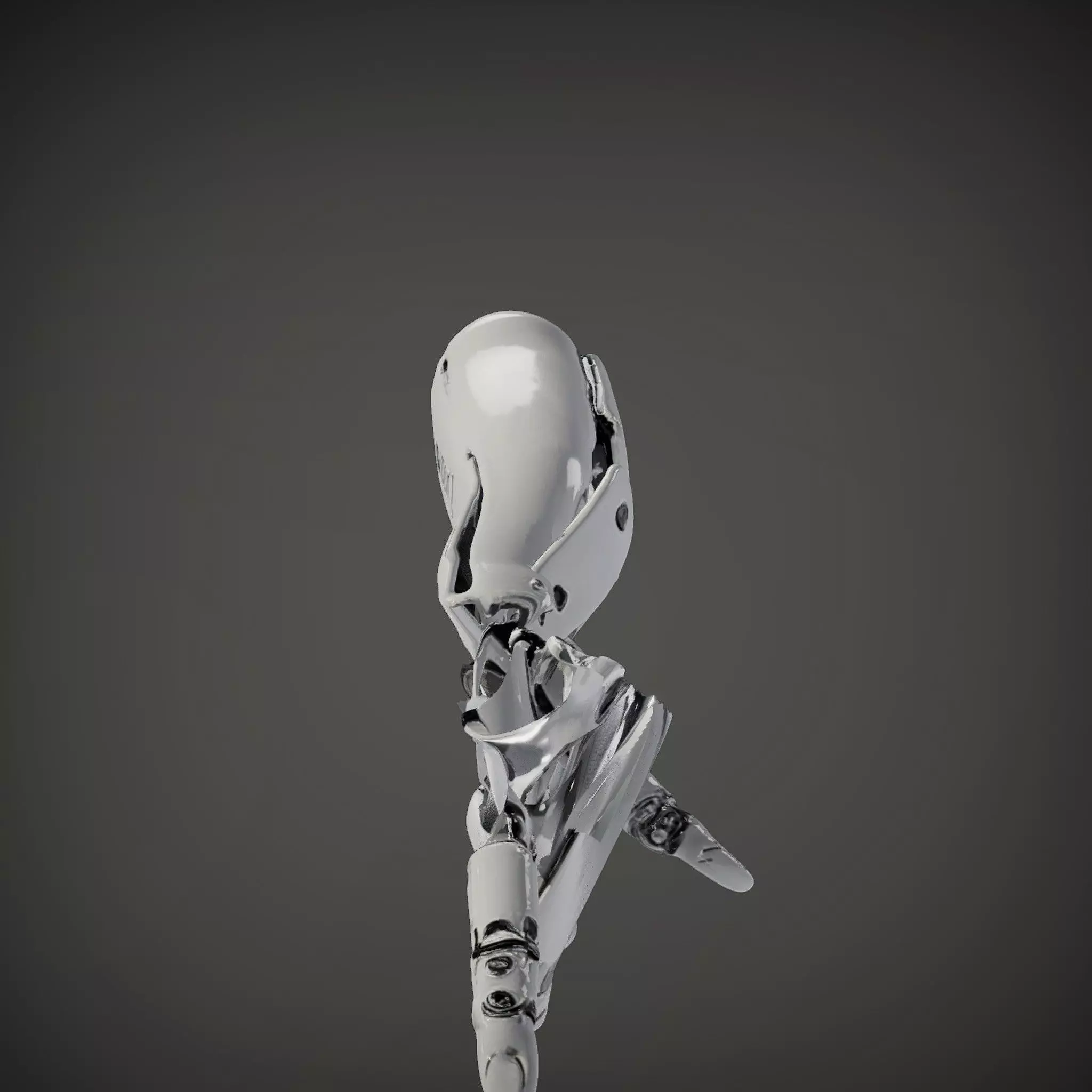 Futuristic Robotic Arm Model Pack Low-poly 3D model_34