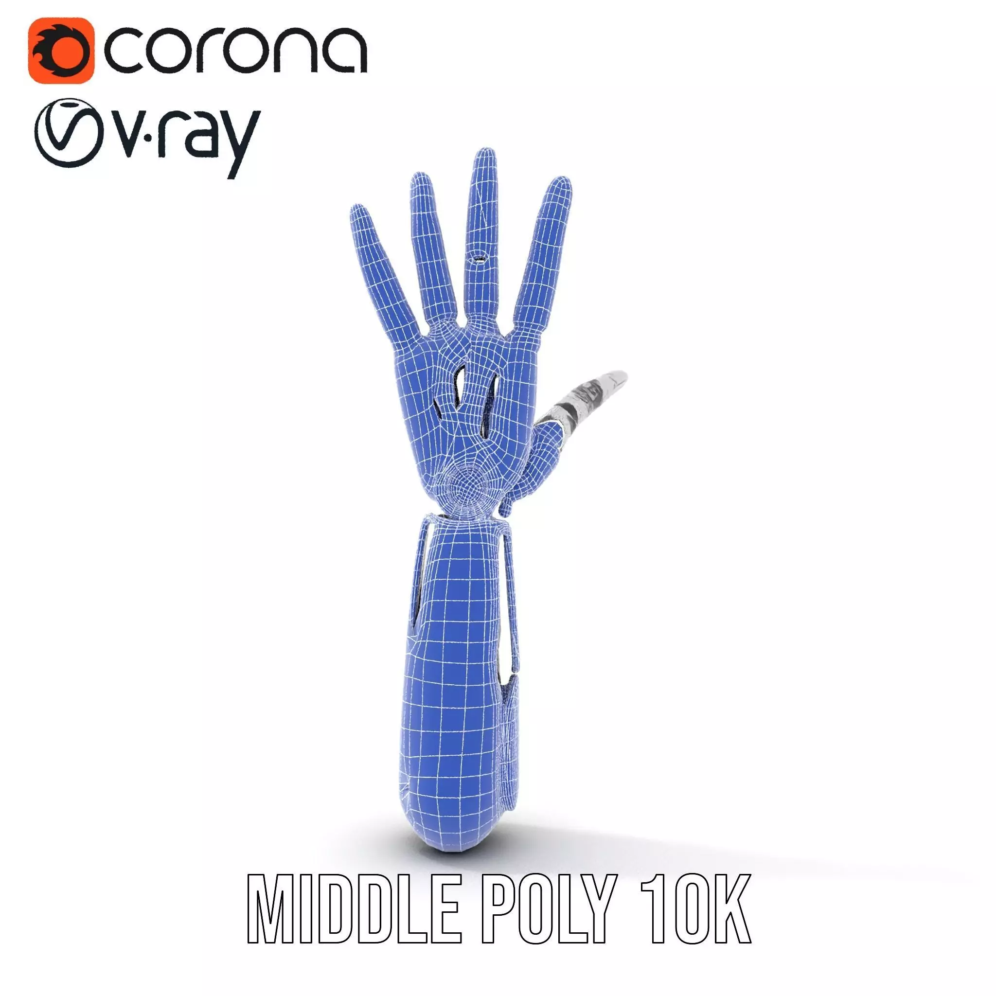 Futuristic Robotic Arm Model Pack Low-poly 3D model_29