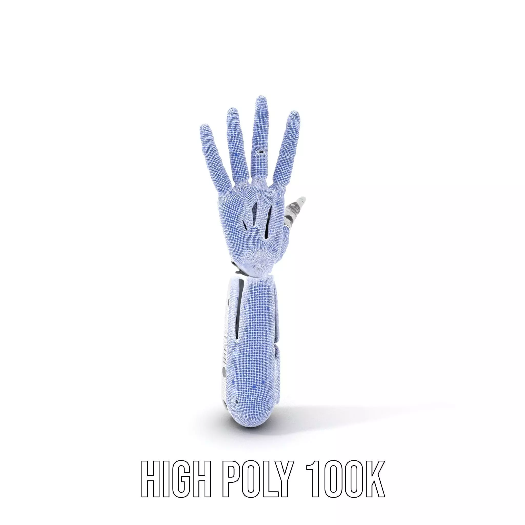 Futuristic Robotic Arm Model Pack Low-poly 3D model_4