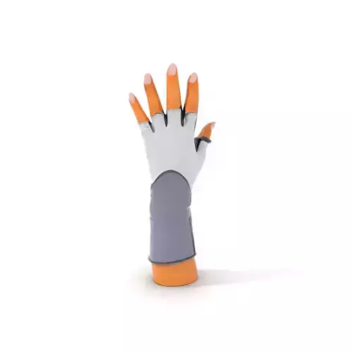 Glove model pack with detailed fabric texture
