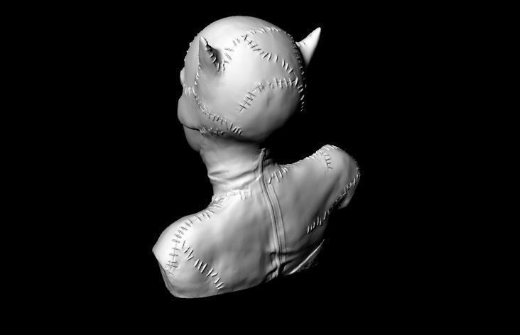 Catwoman Buste 3D print model_5