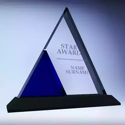 Trophy award cup low poly Low-poly 3D model