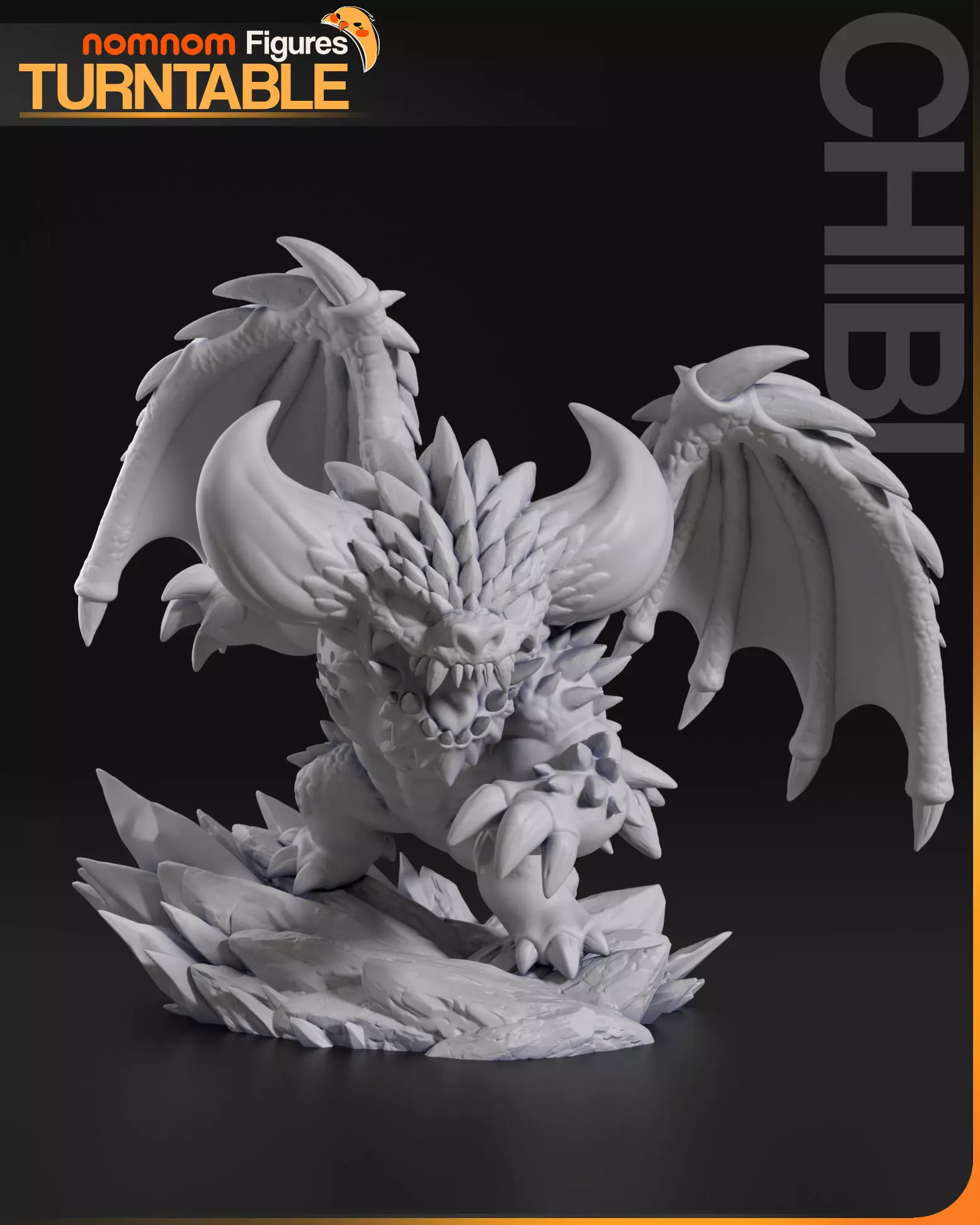 Chibi Nergigante - Monster Hunter World 3D print model_5