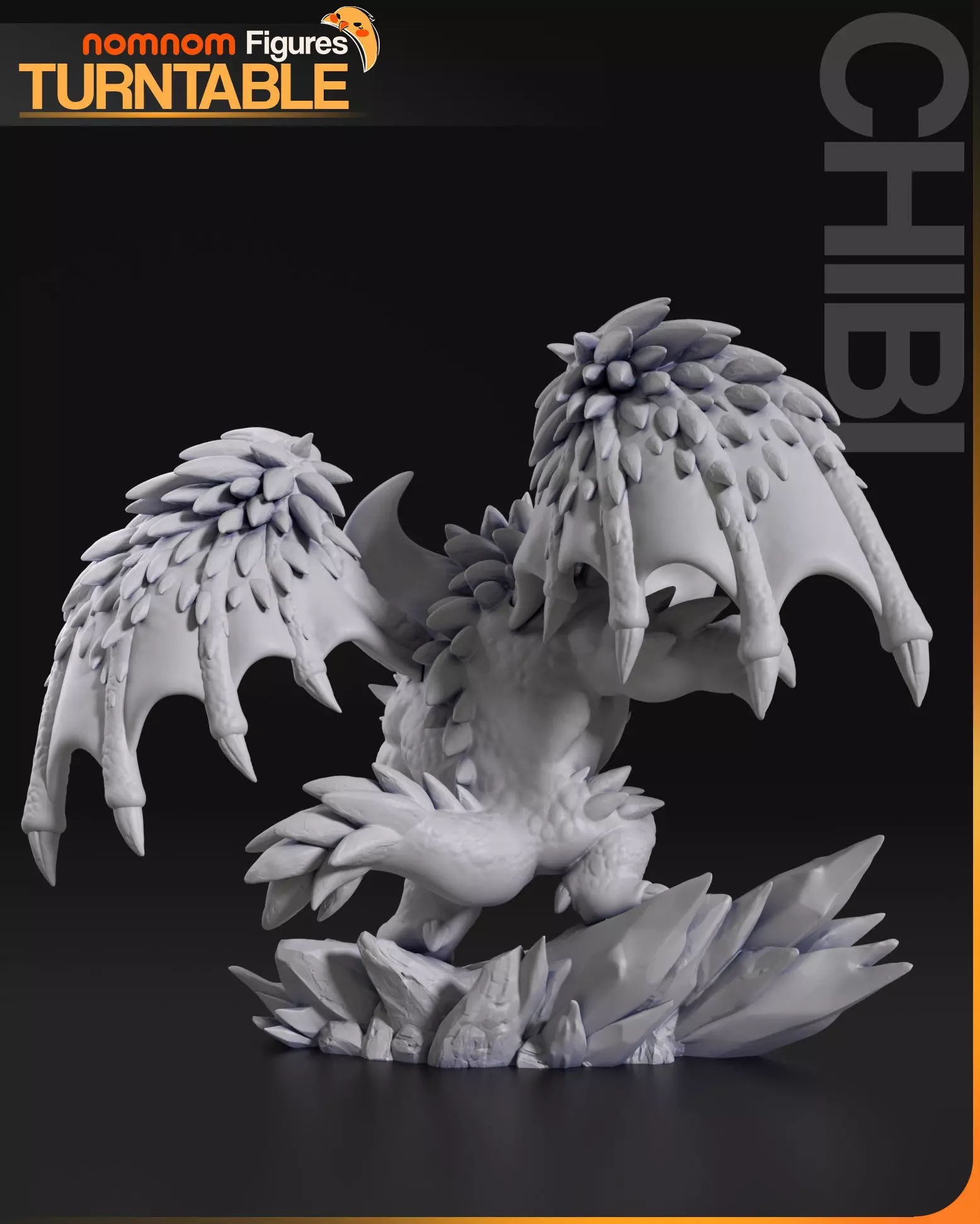 Chibi Nergigante - Monster Hunter World 3D print model_8