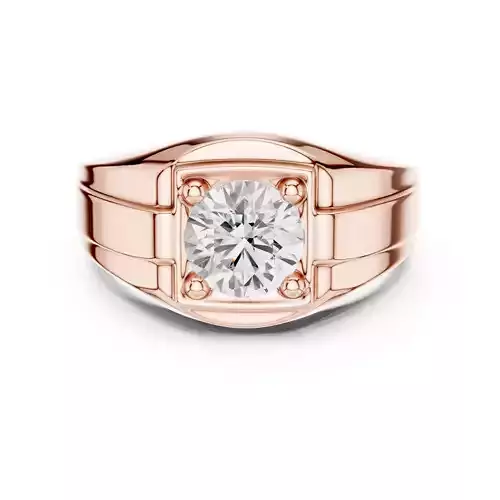 Solitaire Round Cut Engagement Ring 3DM STL Video