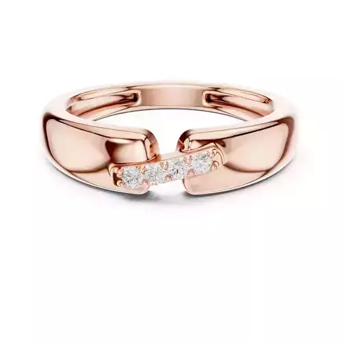 Round Diamond Stylish Mens Ring 3DM STL Video