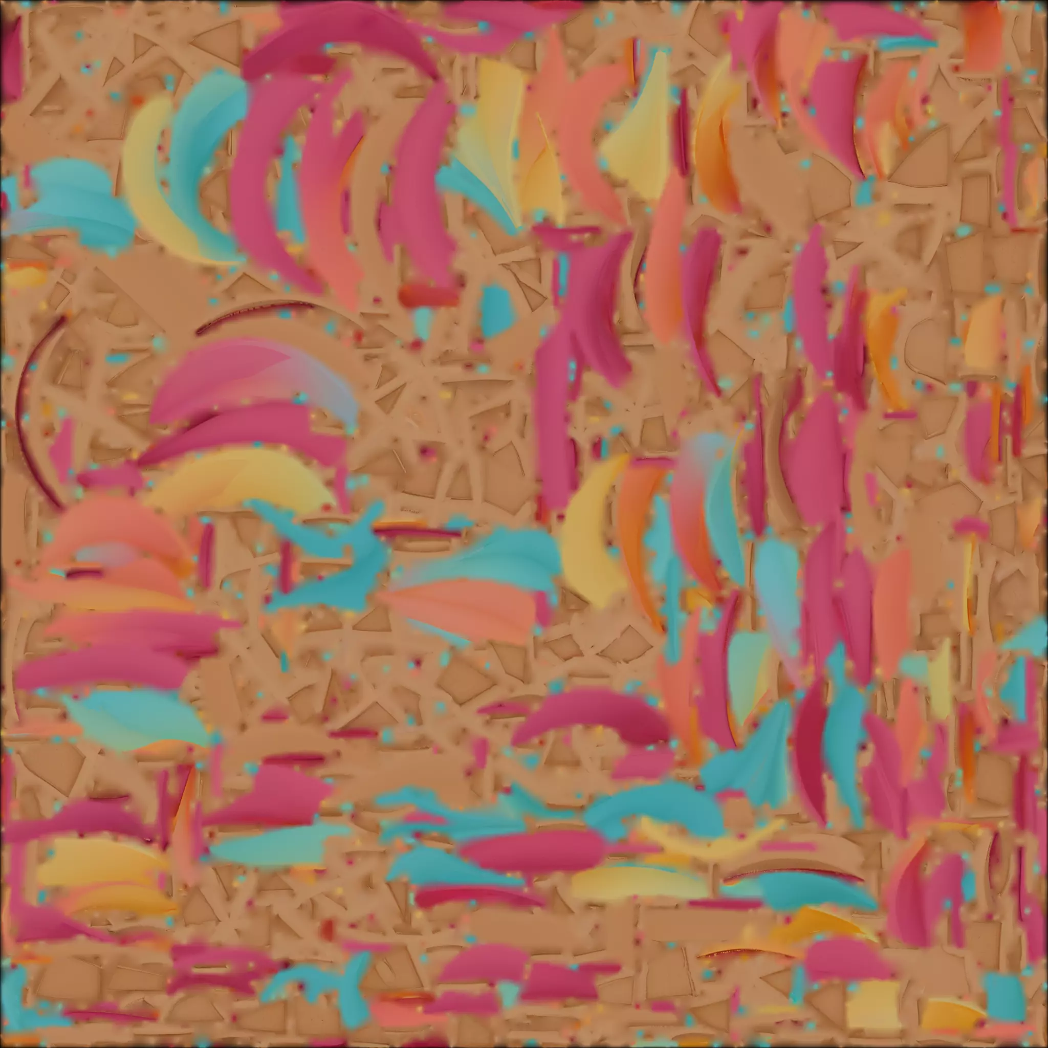 Rainbow Layered Soft Serve Ice Cream 3D Model Low-poly 3D model_1