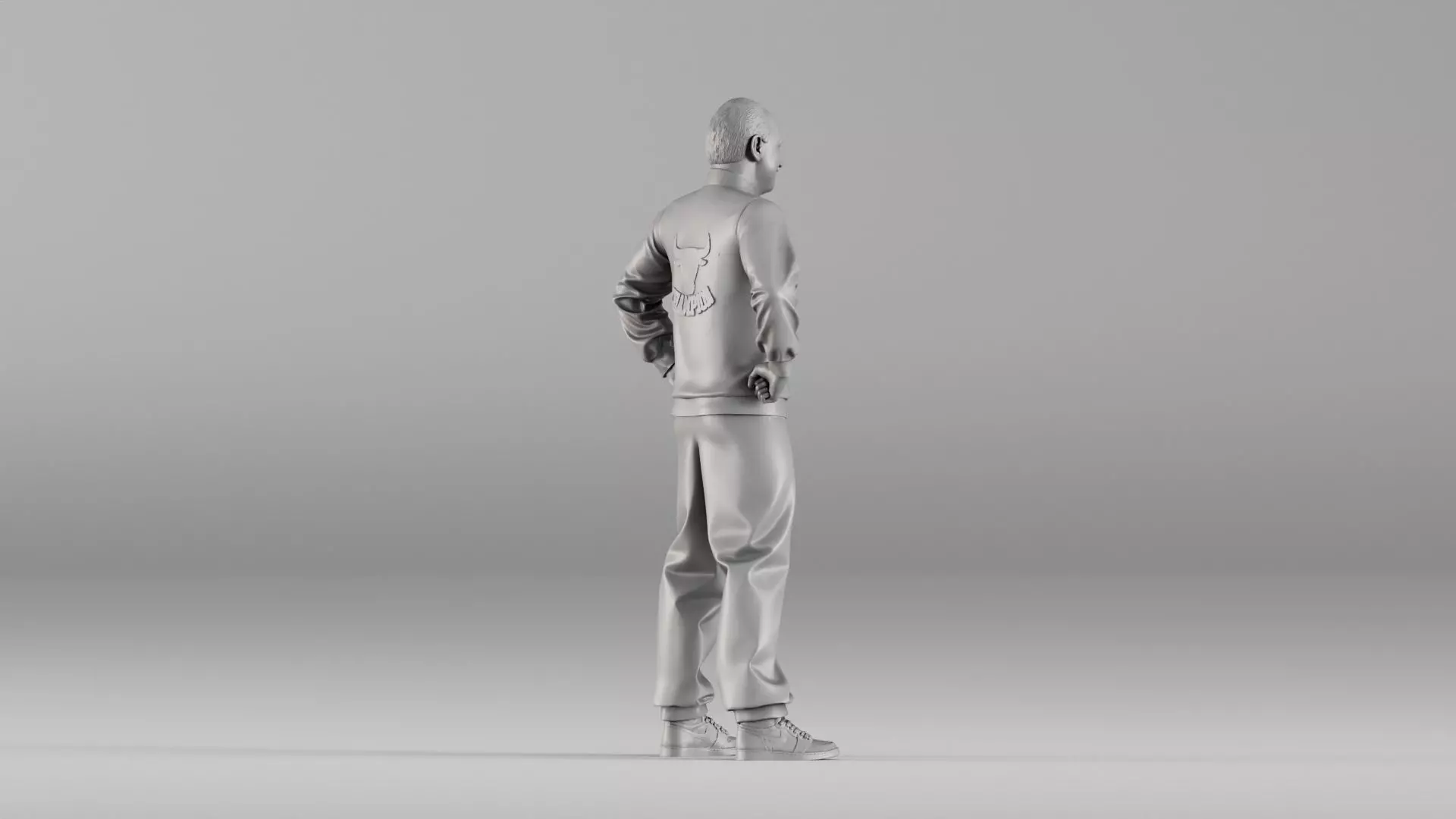 S00114 Male Character in Sports Jacket 3D Printable Model 3D print model_4