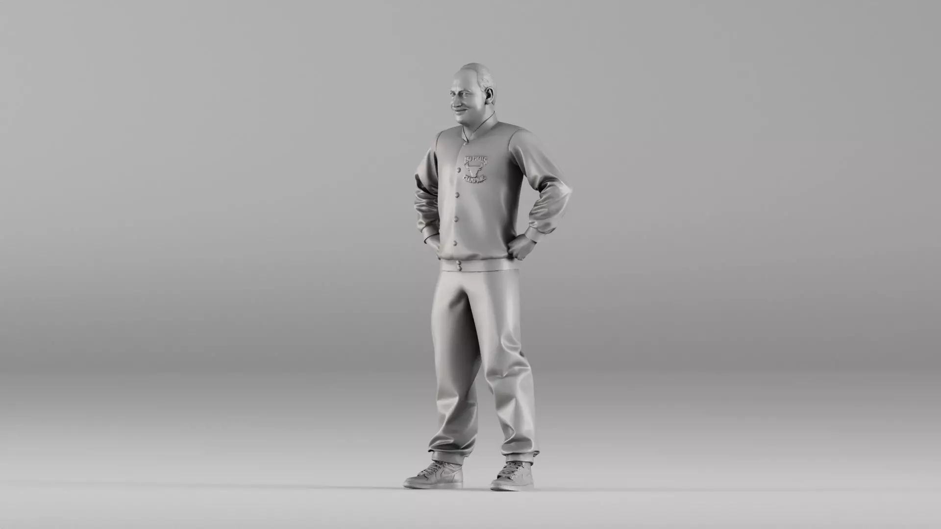S00114 Male Character in Sports Jacket 3D Printable Model 3D print model_7