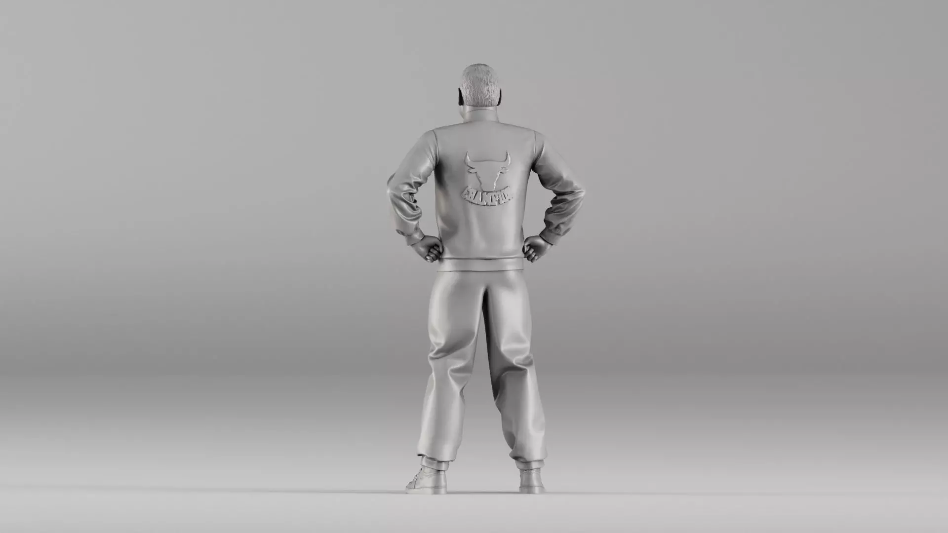 S00114 Male Character in Sports Jacket 3D Printable Model 3D print model_5